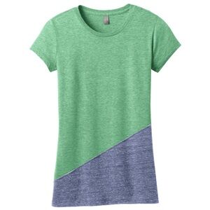 🌷Green and Navy Heather Tee